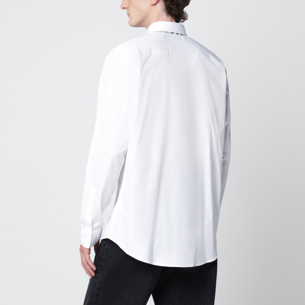Camicia bianca in popeline di cotone