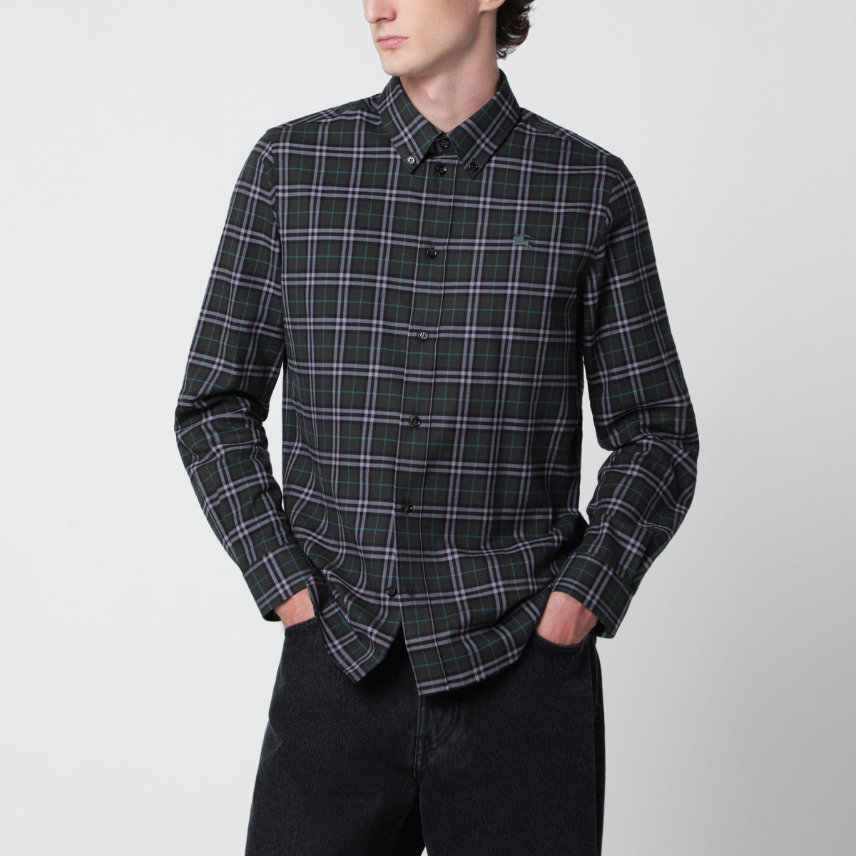 Camicia Check verde Marsh in cotone