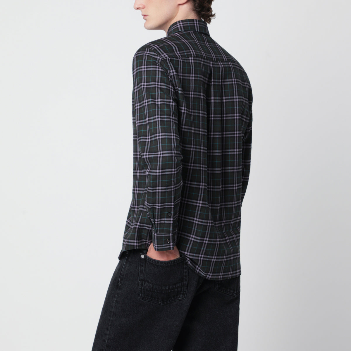 Camicia Check verde Marsh in cotone