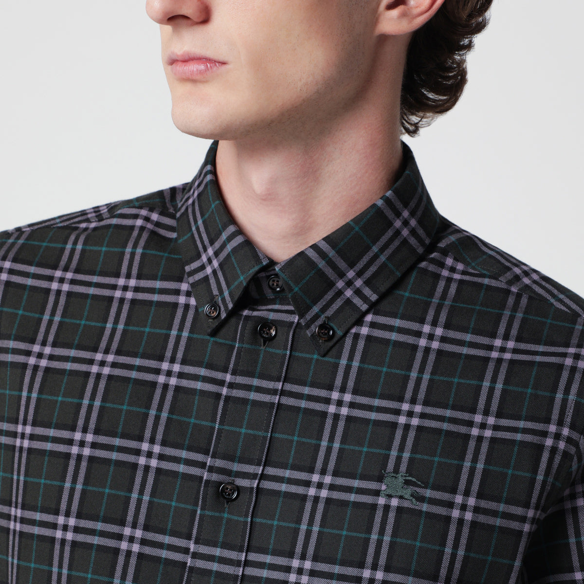 Camicia Check verde Marsh in cotone