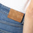 Blue jeans with Intrecciato patch