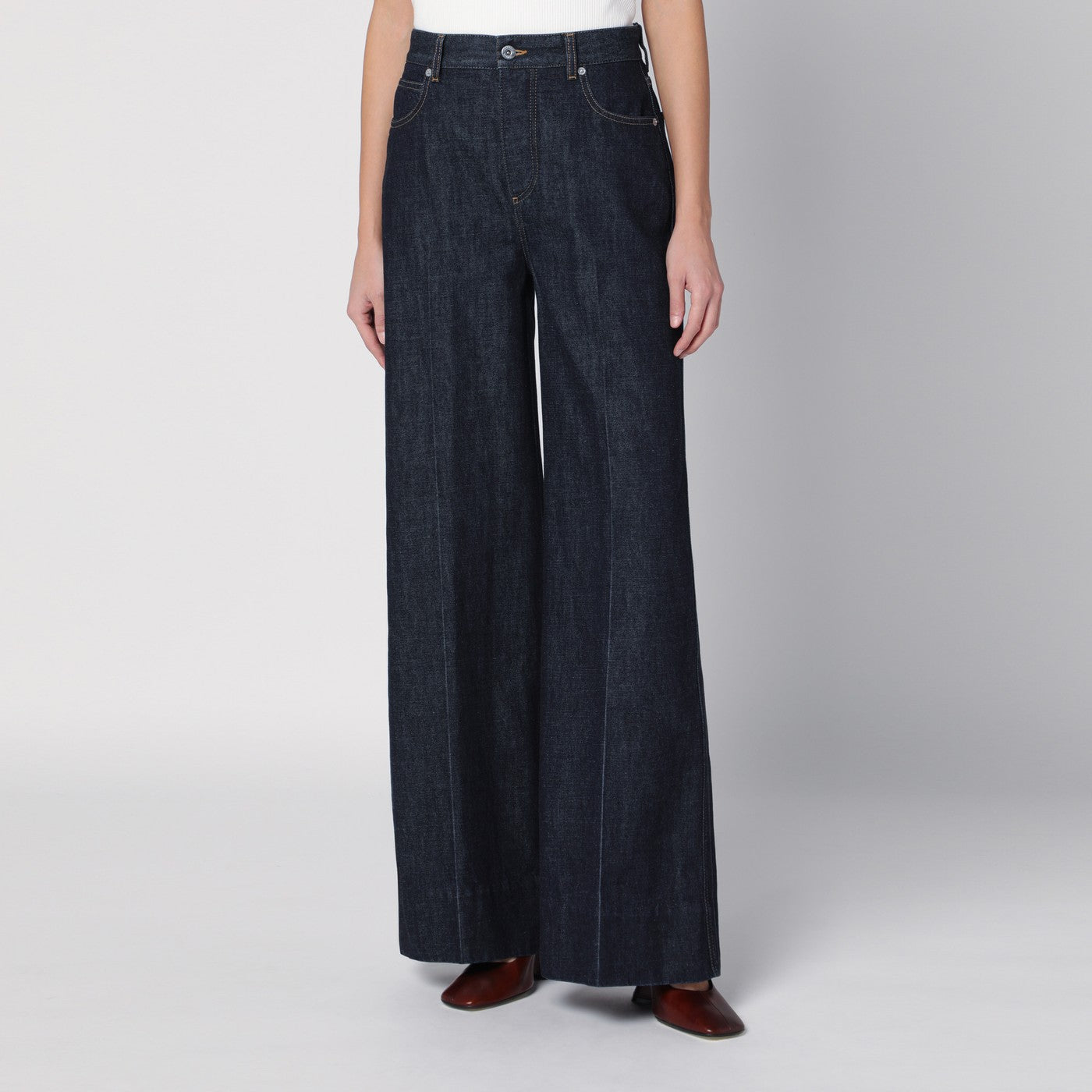 Jeans a palazzo color Indigo