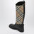 Beige Cavalier Boots with House Check Pattern