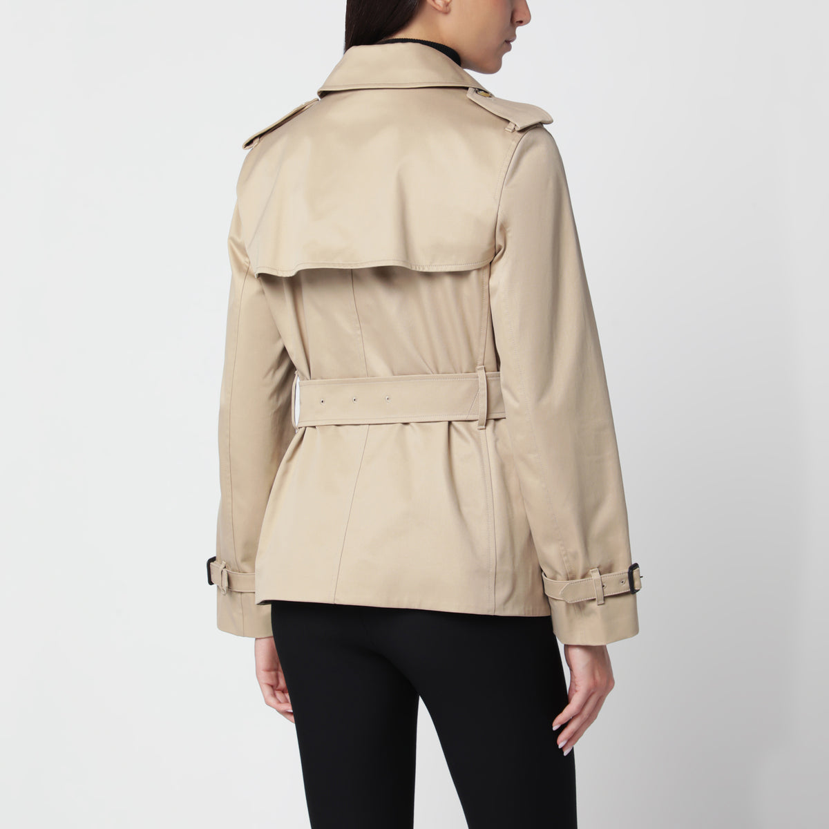 Trench court beige miel