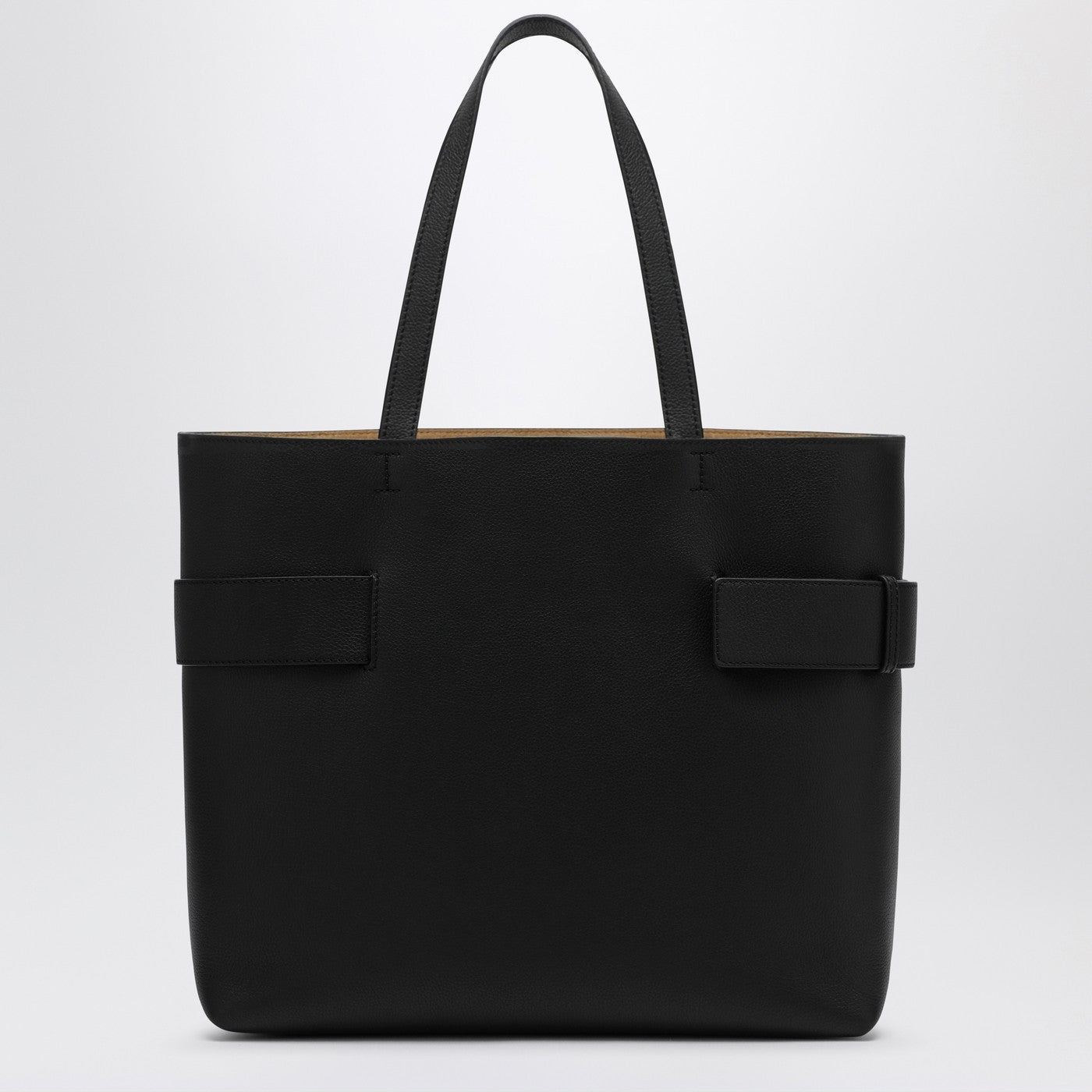 Borsa shopper McQueen Sling T-bar nera