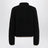 Giacca con zip nera in pile effetto teddy