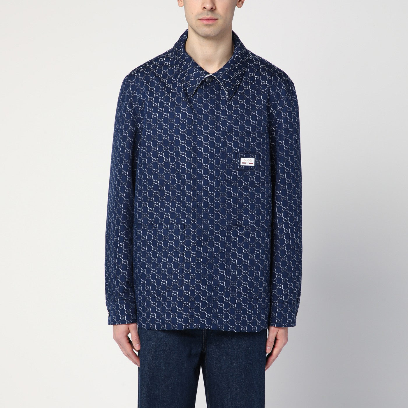 Veste bleu/blanc avec GG Shadow