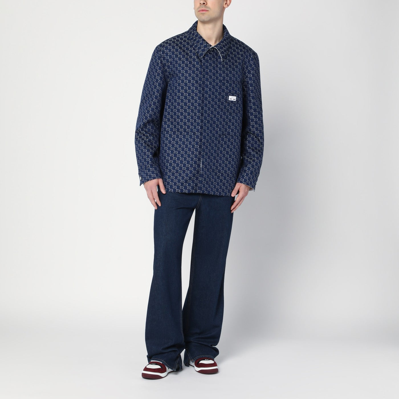 Veste bleu/blanc avec GG Shadow