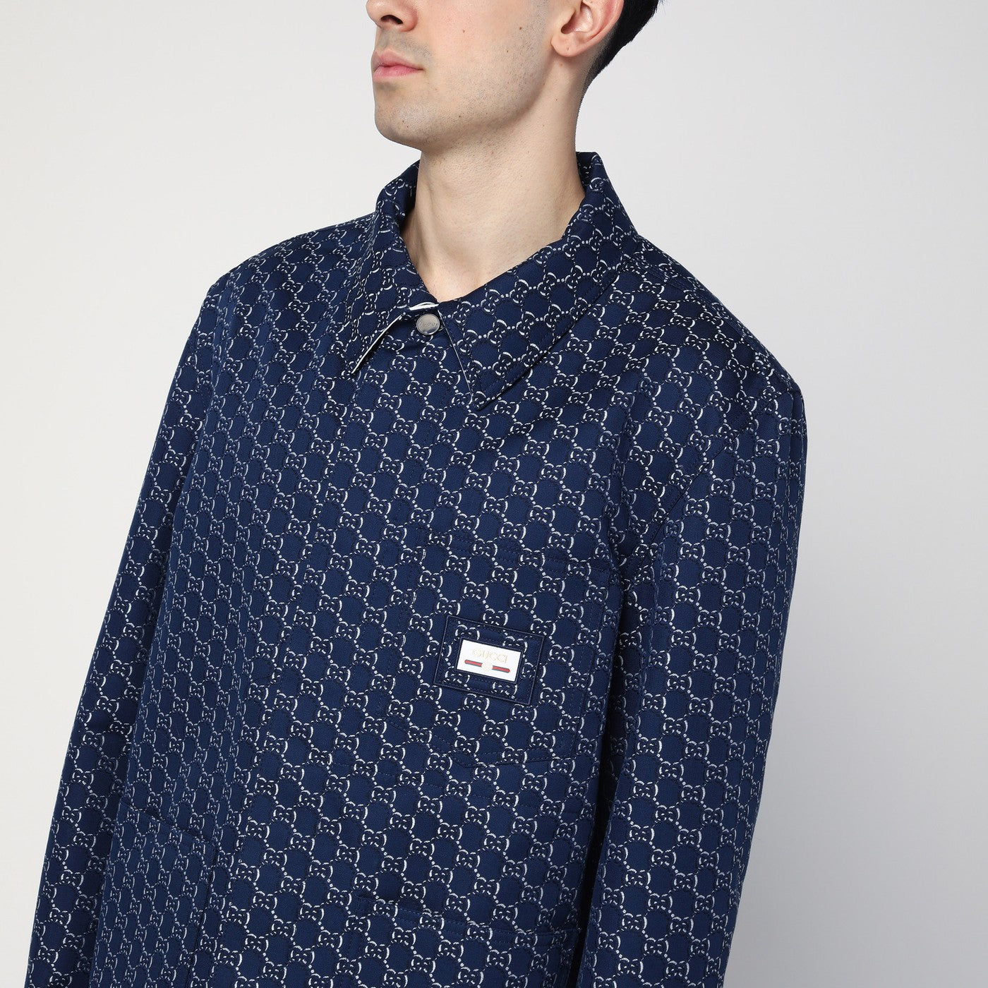 Veste bleu/blanc avec GG Shadow