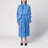 Abito midi con fiocco con stampa blu