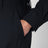 Pantaloni cargo blu notte in lana