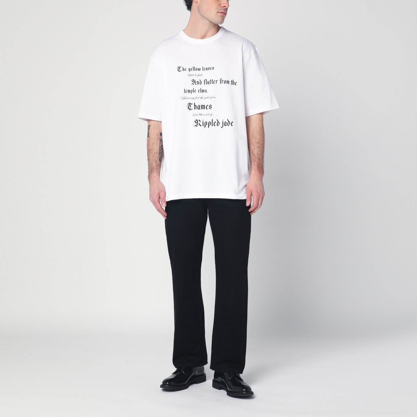 T-shirt bianca in cotone