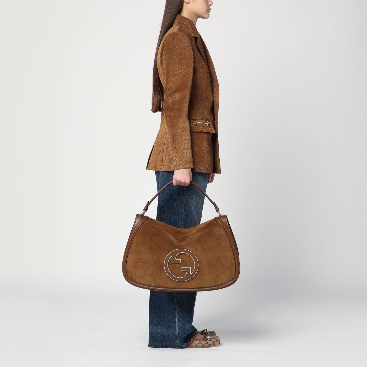 Large Blondie Handbag in brown