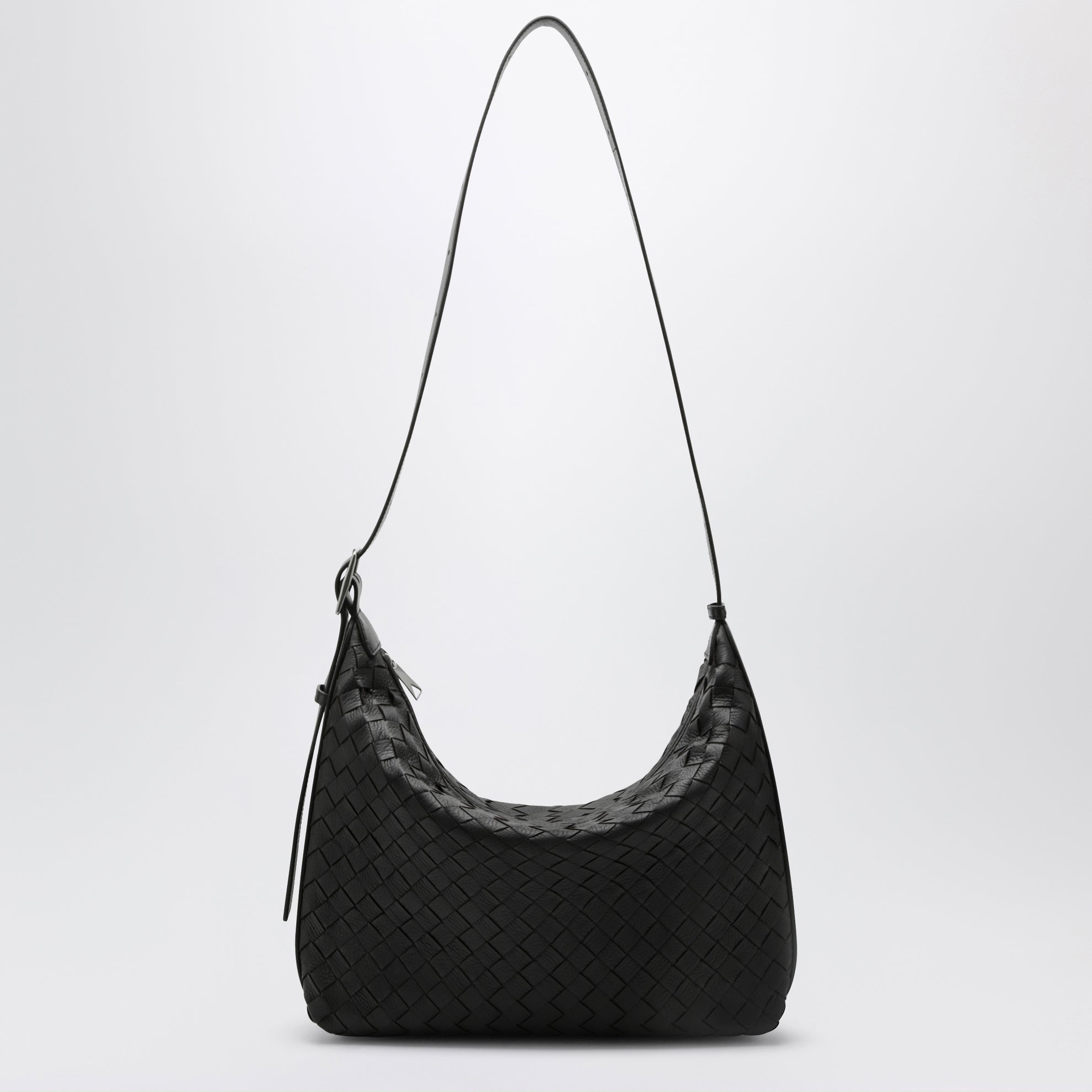 Small Traveler hobo bag in deer leather, espresso