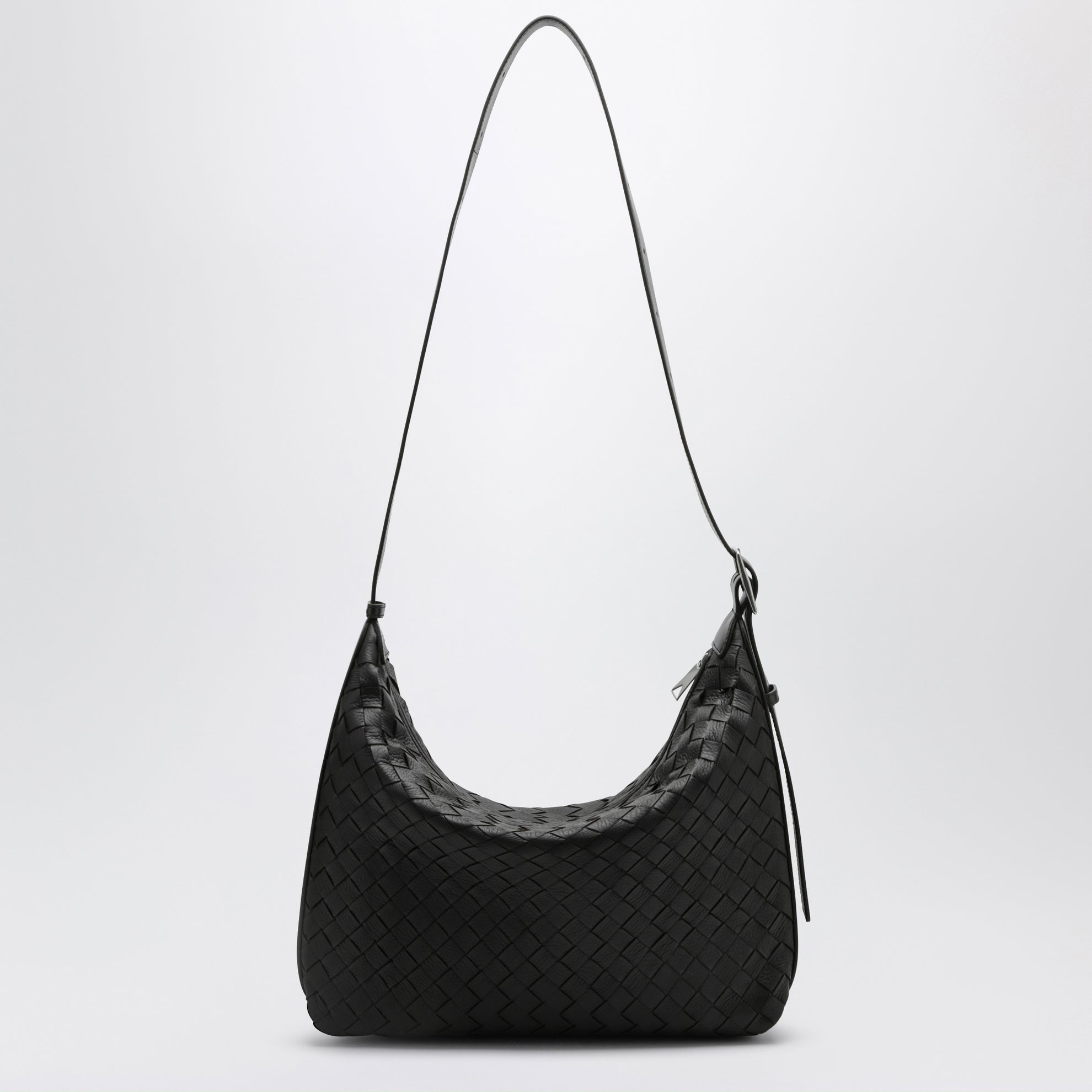 Small Traveler hobo bag in deer leather, espresso