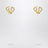Gold earrings with Knot detail.