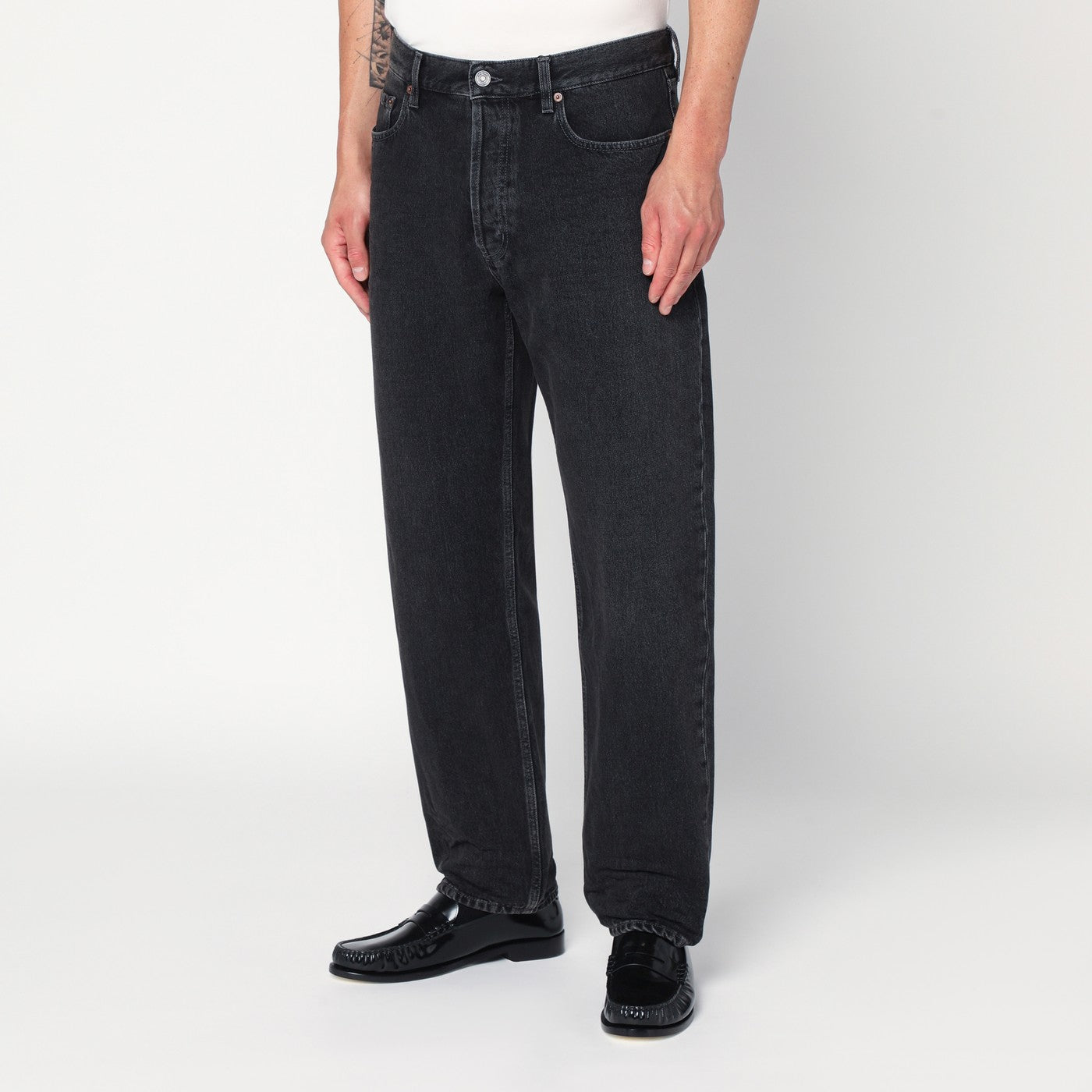 Saint Laurent Mick jeans in black denim | TheDoubleF