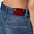 Jean large bicolore avec finition stonewashed