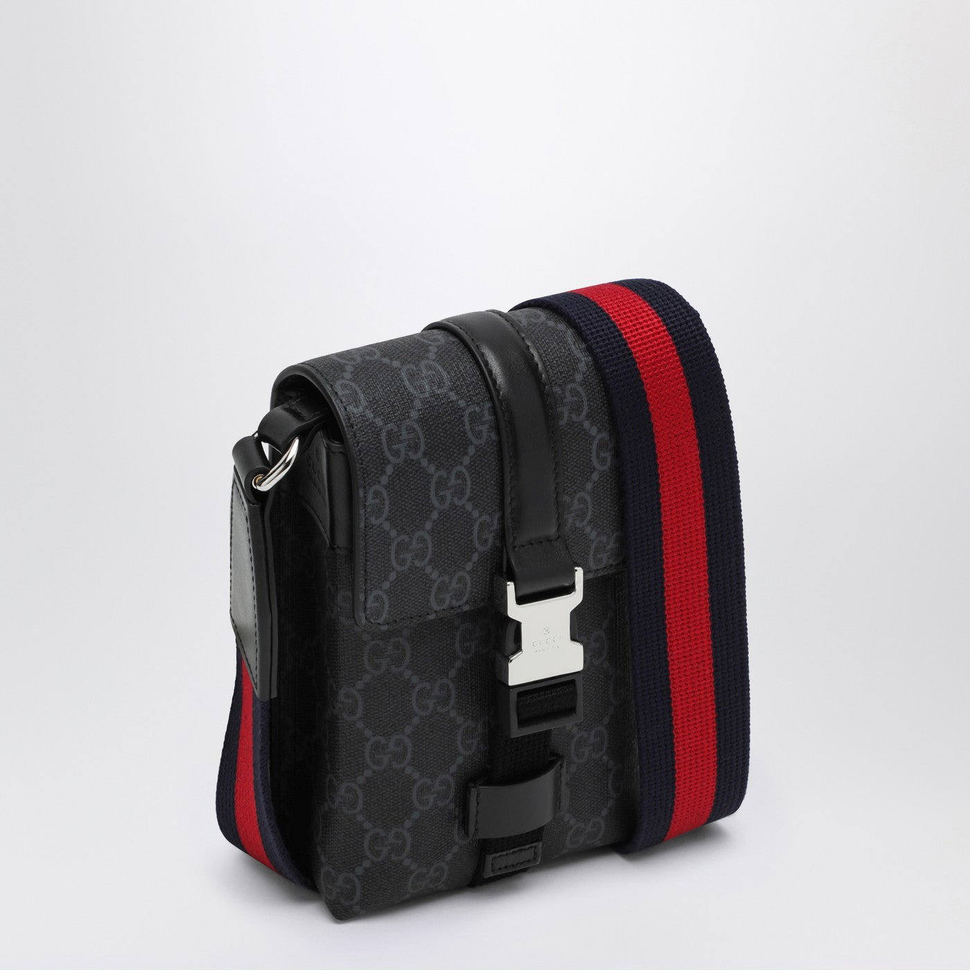 Mini shoulder bag in black GG Supreme fabric