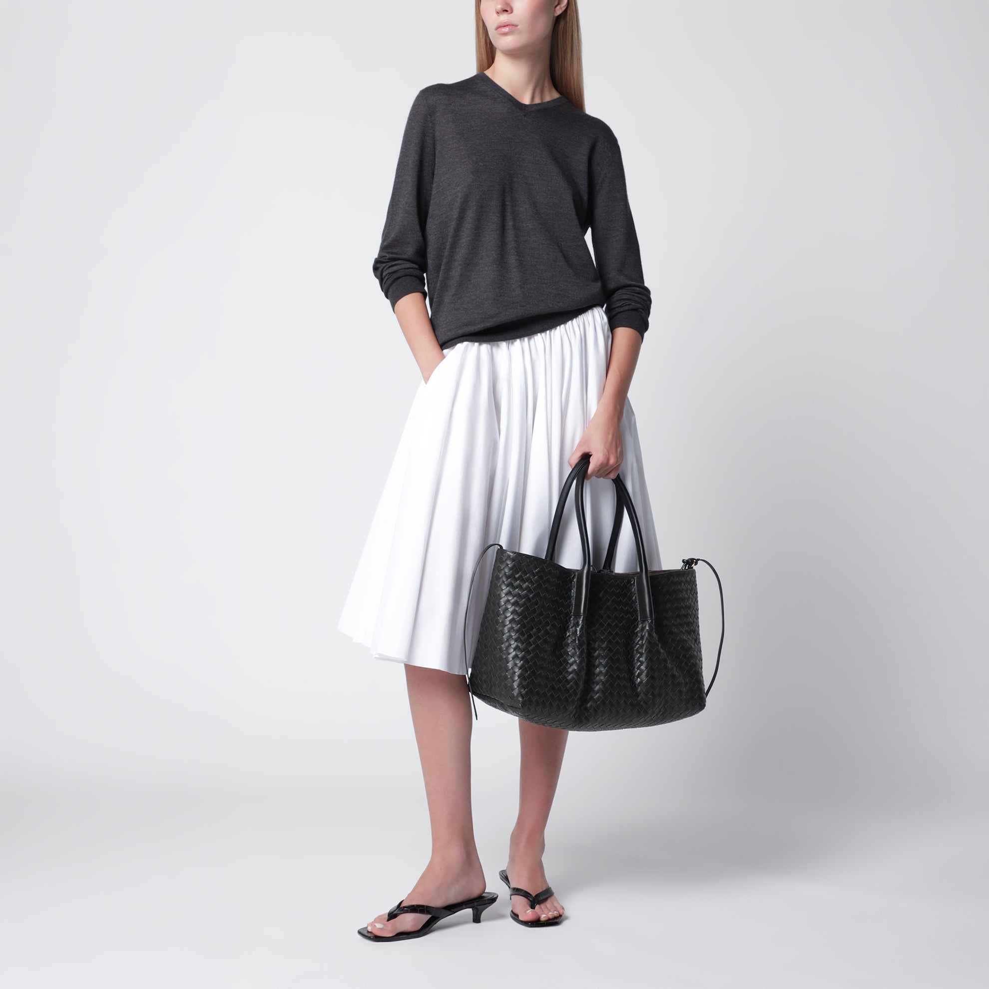 Sac Pinacoteca grand format noir/Fondant