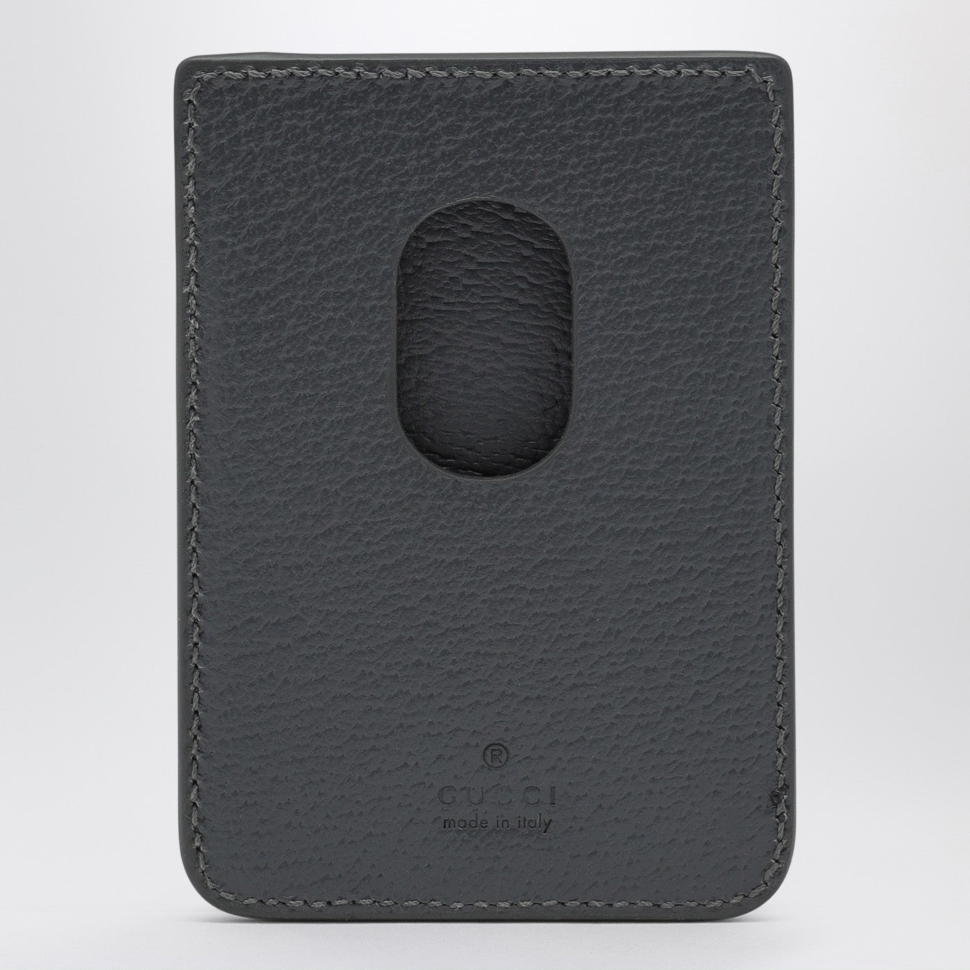 GG Supreme black/grey fabric card holder