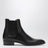 Wyatt Black Leather Chelsea Boots