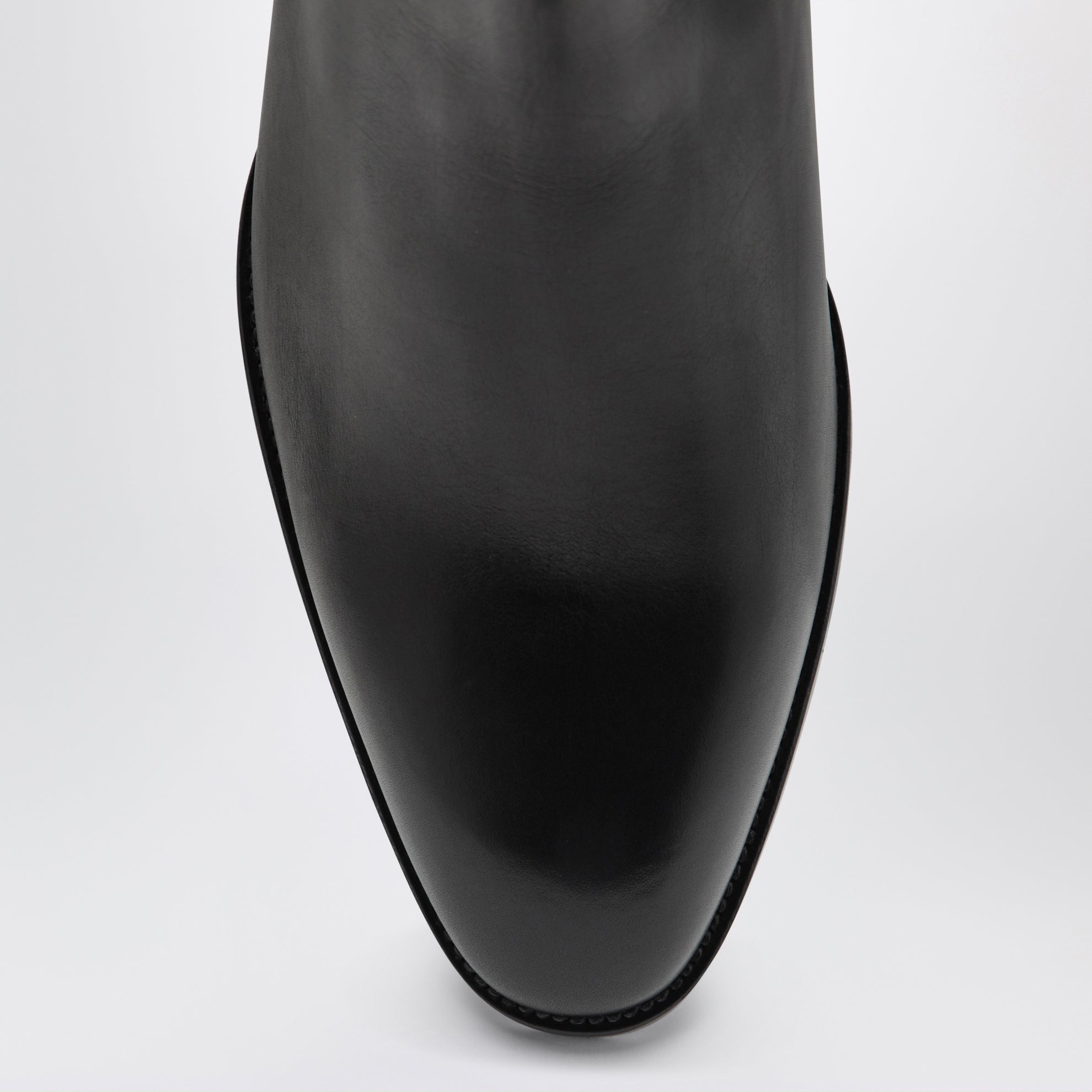 Bottines Chelsea Wyatt noires en cuir