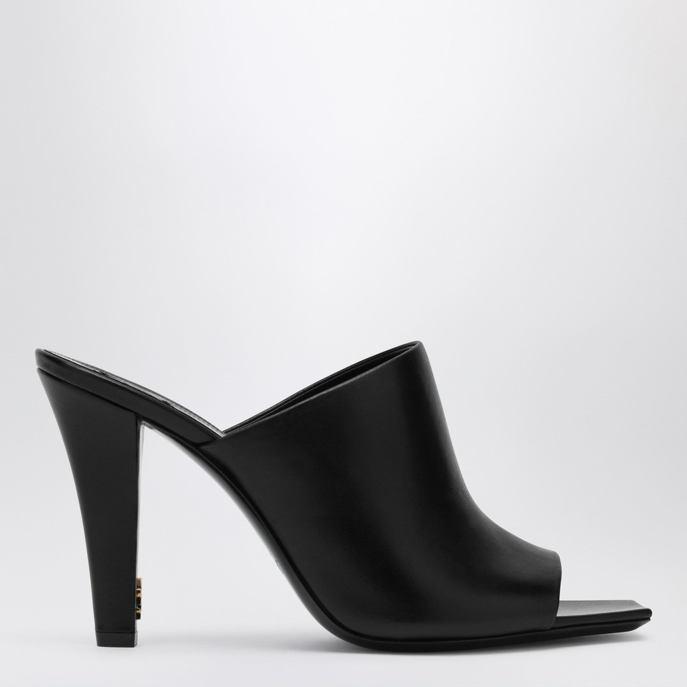 Black leather mule Jill