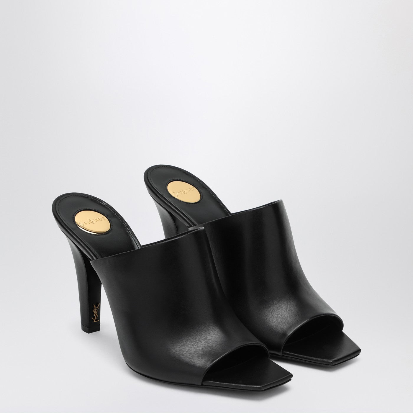 Black leather mule Jill