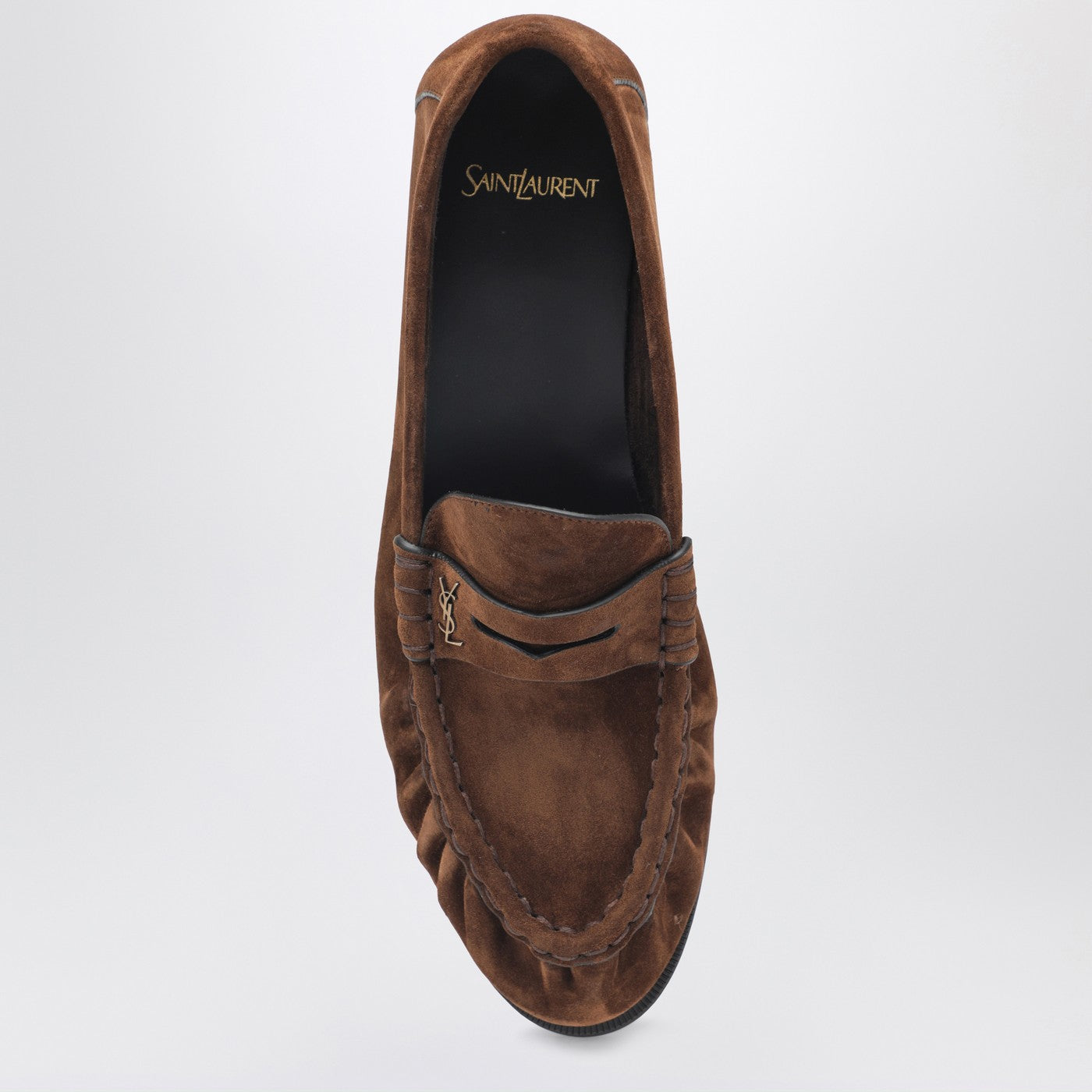 Le Loafer Dark Havana Mokassins aus Wildleder