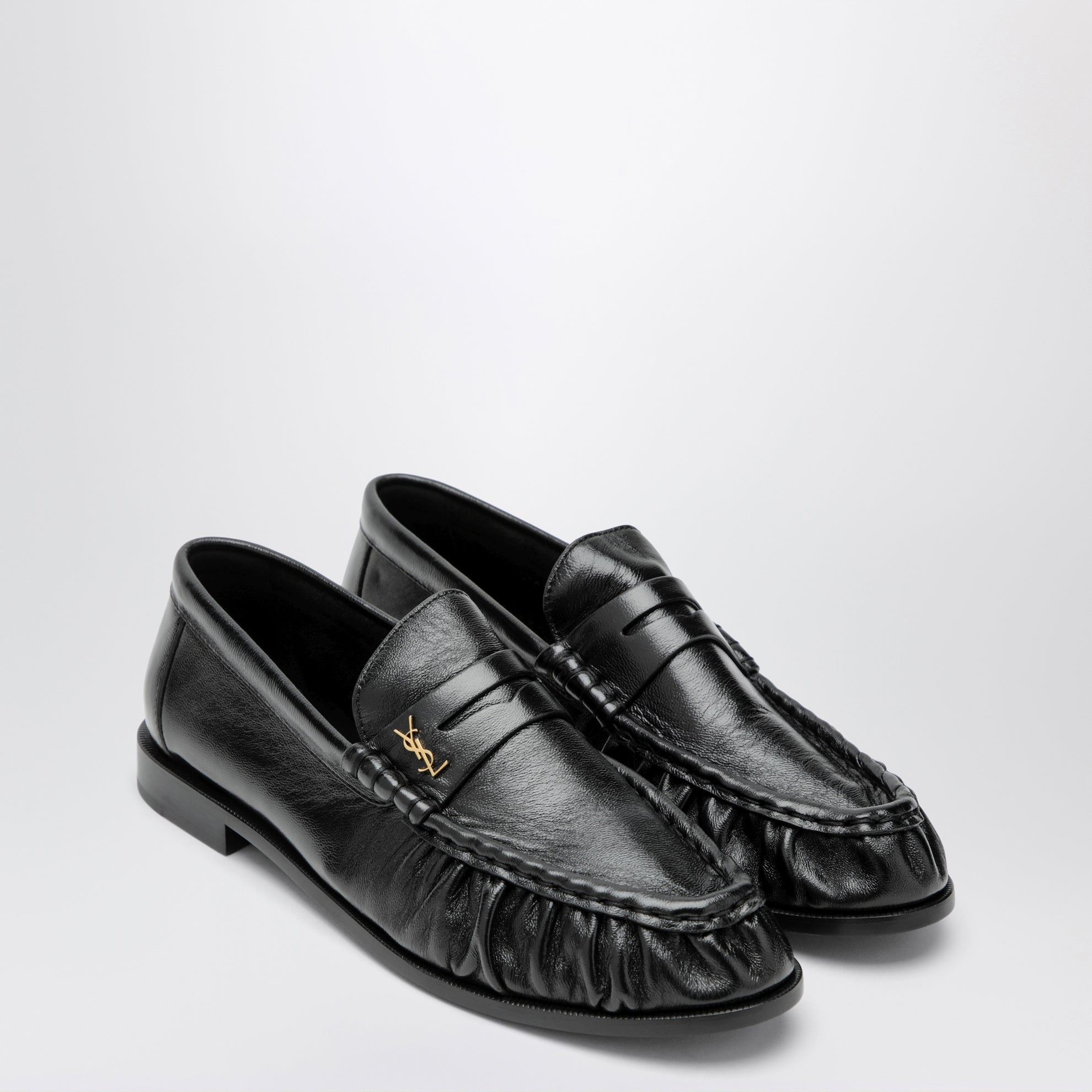 Mocassins Le Loafer souples en cuir verni noirs