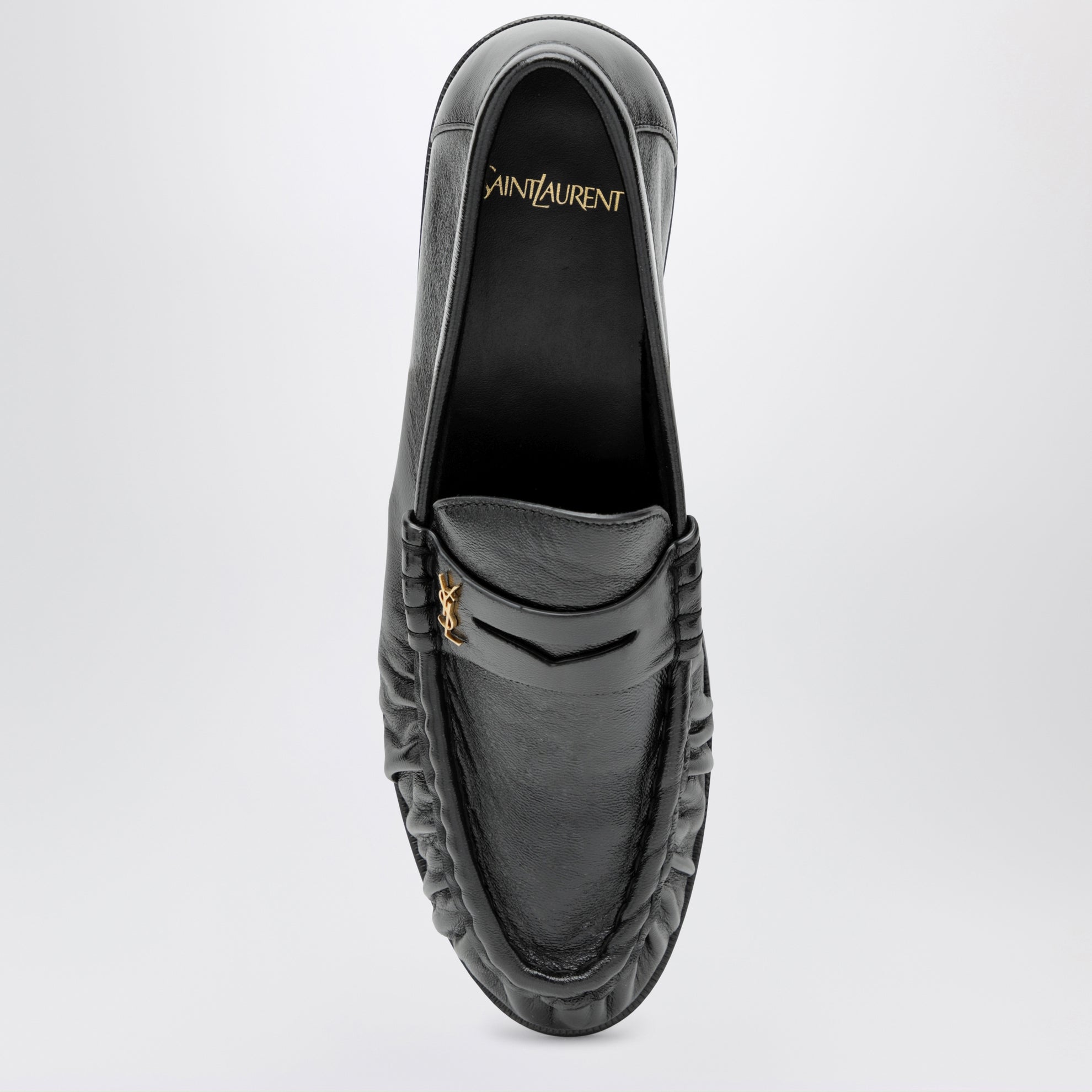 Mocassins Le Loafer souples en cuir verni noirs