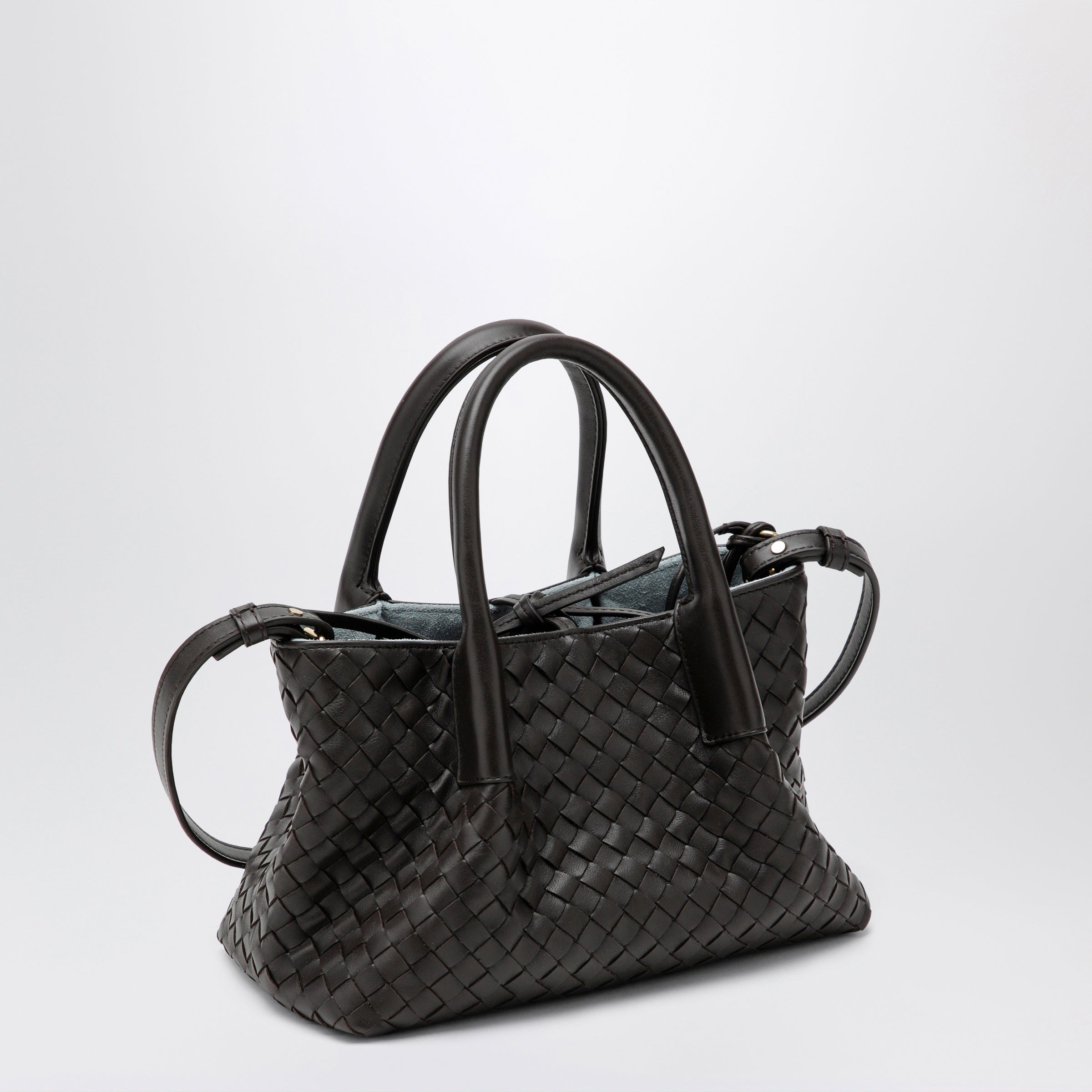 Bottega Veneta Small Pinacoteca bag in Espresso/Mineral | TheDoubleF