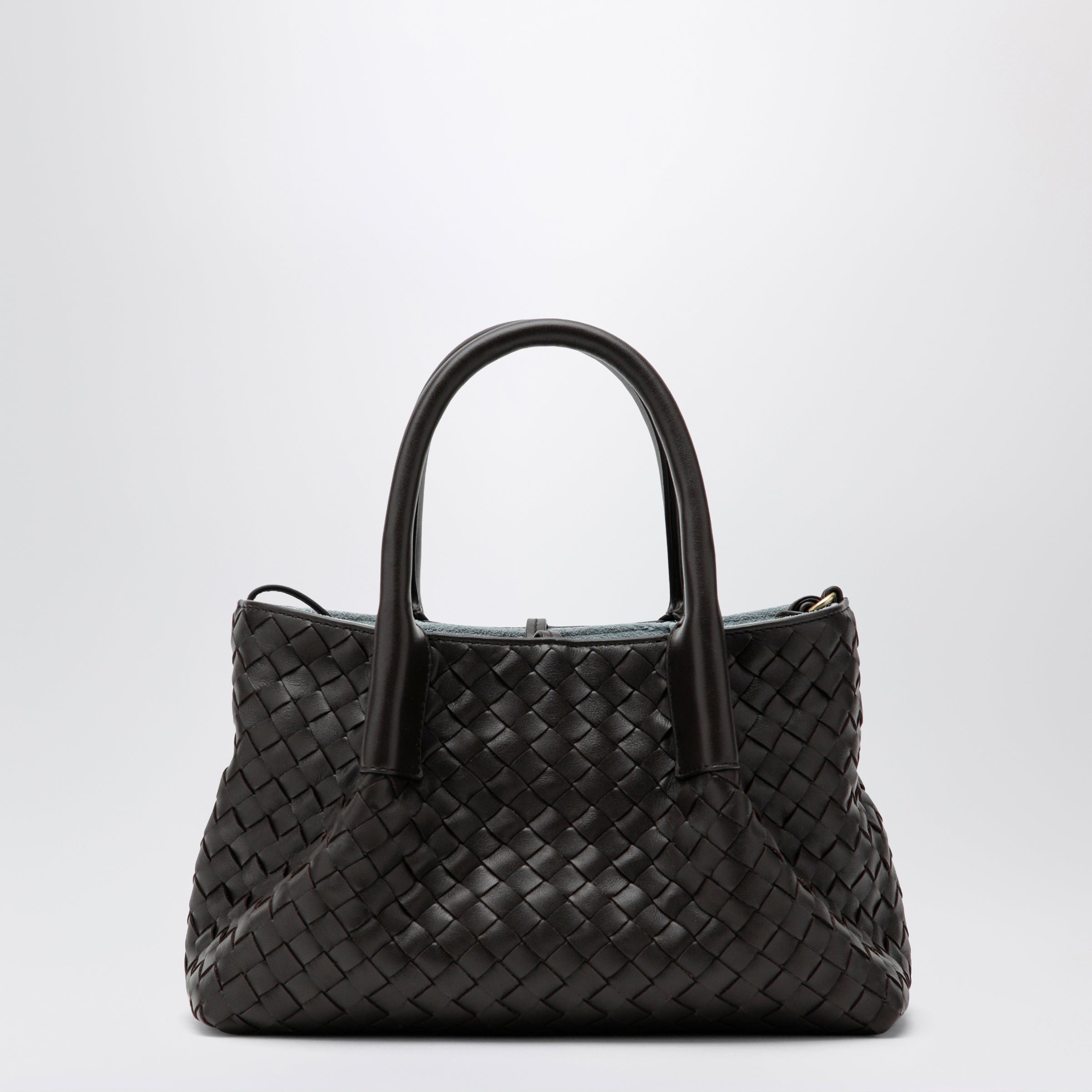 Bottega Veneta Small Pinacoteca bag in Espresso/Mineral | TheDoubleF