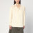 Cream shirt in cotton and silk