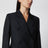 Black Double-Breasted Wool-Blend Jacket