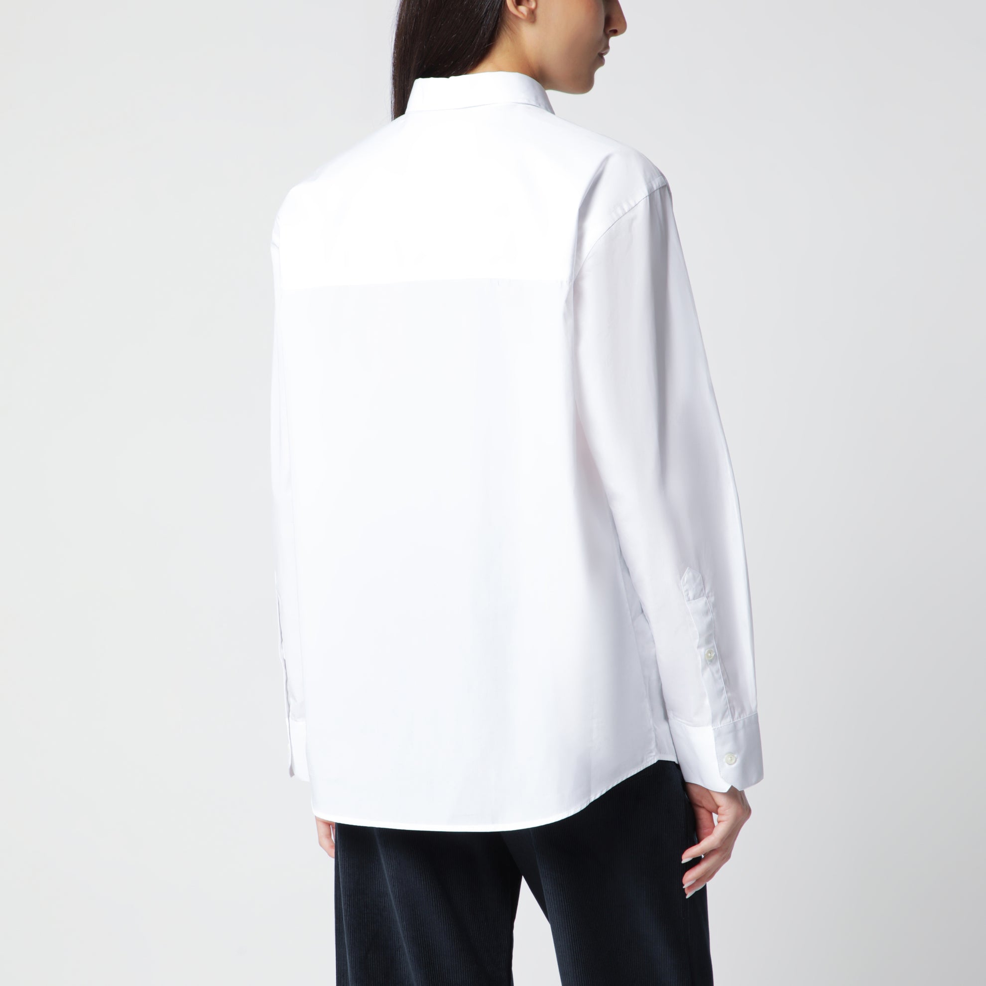 Chemise en coton blanc optique