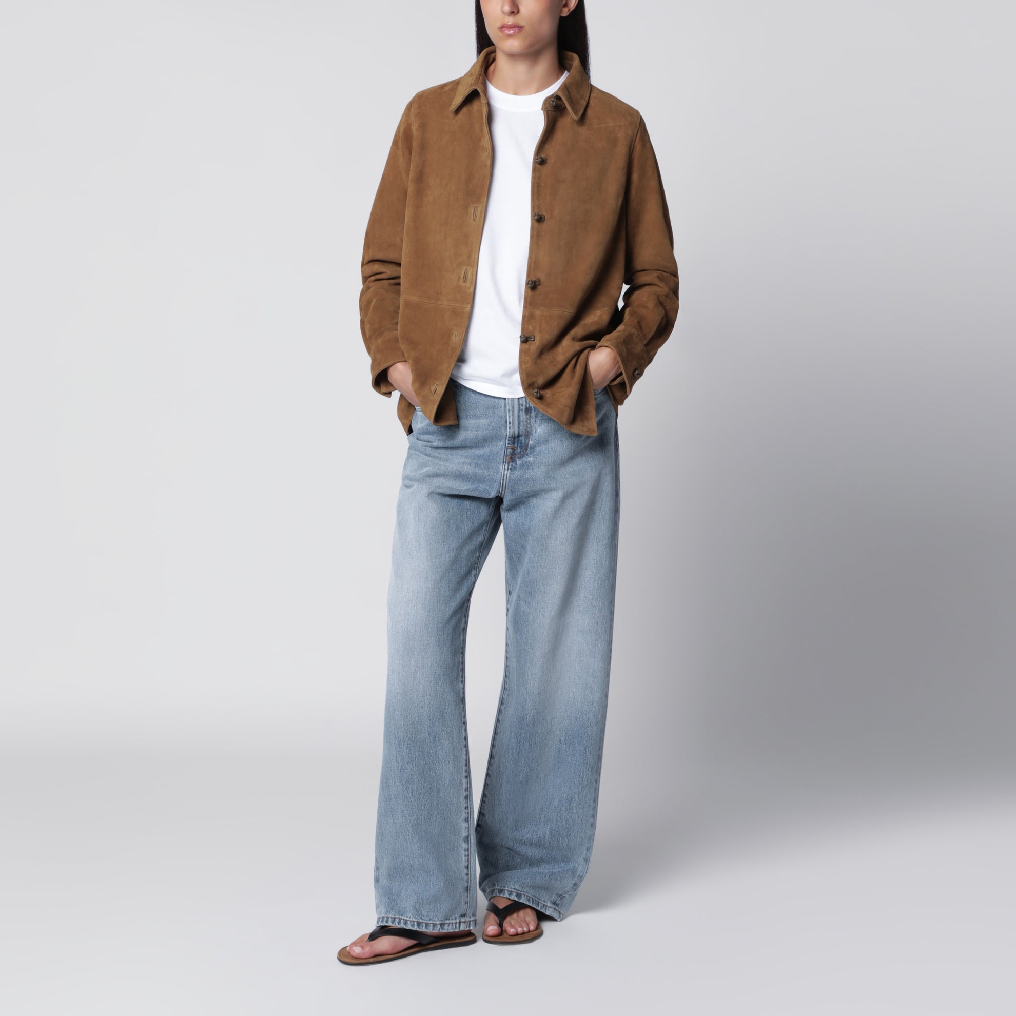 Sage Suede Overshirt