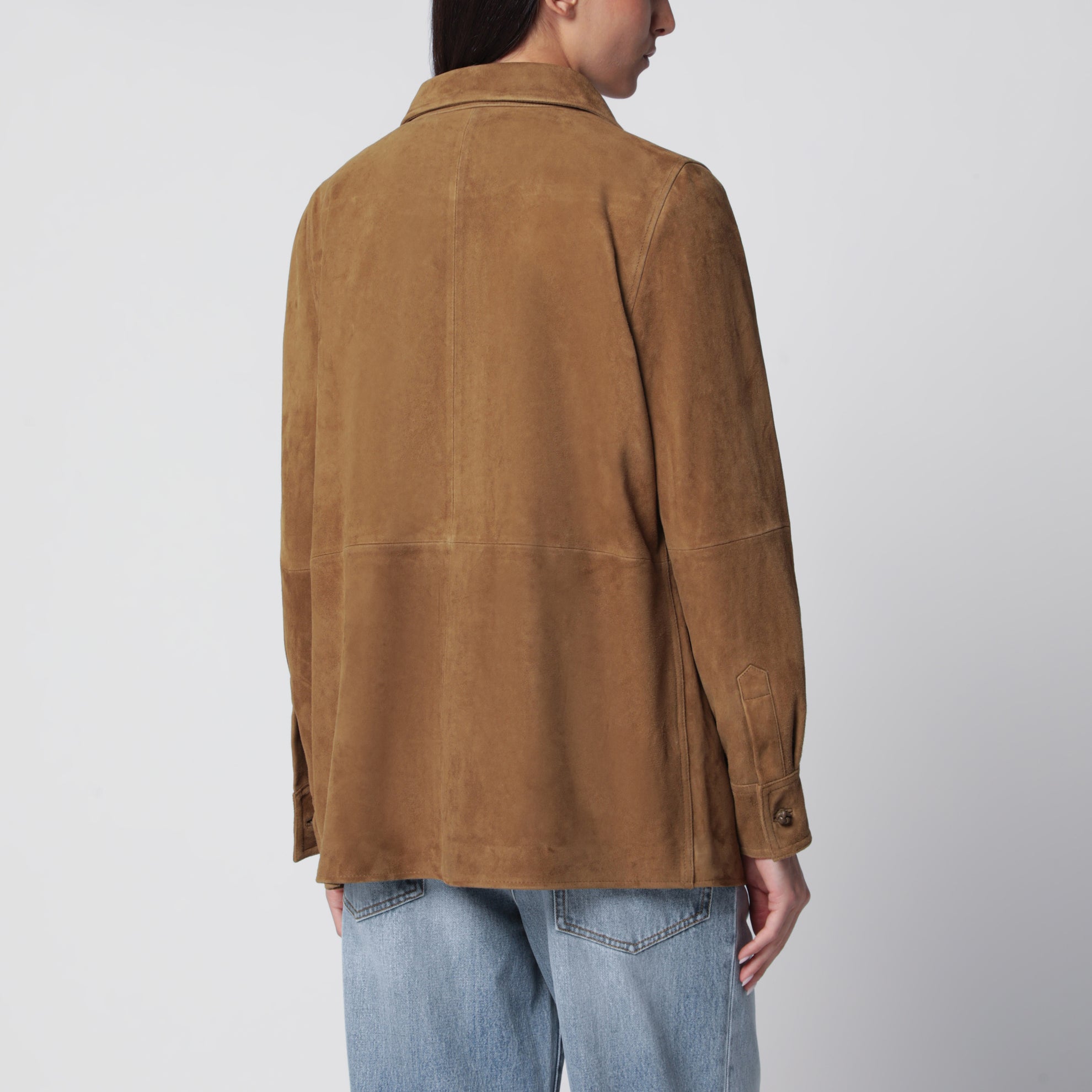 Sage Suede Overshirt
