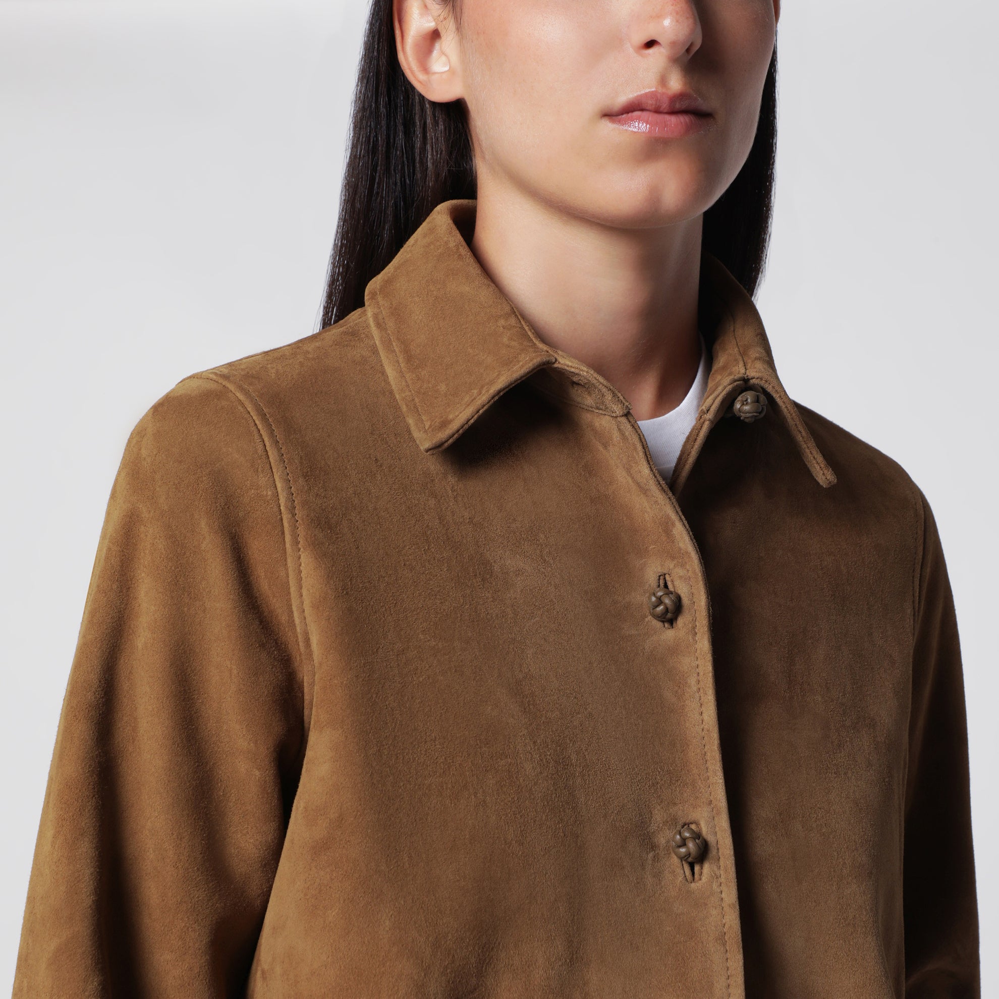 Sage Suede Overshirt