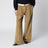 Pantaloni Ted beige in velluto a coste