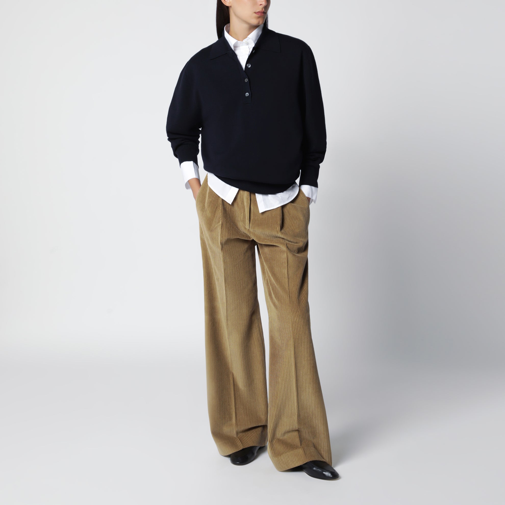 Beige Ted Corduroy Trousers