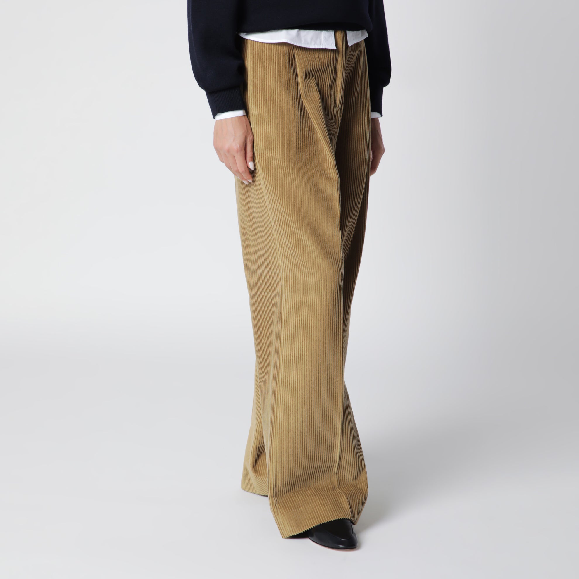 Beige Ted Corduroy Trousers
