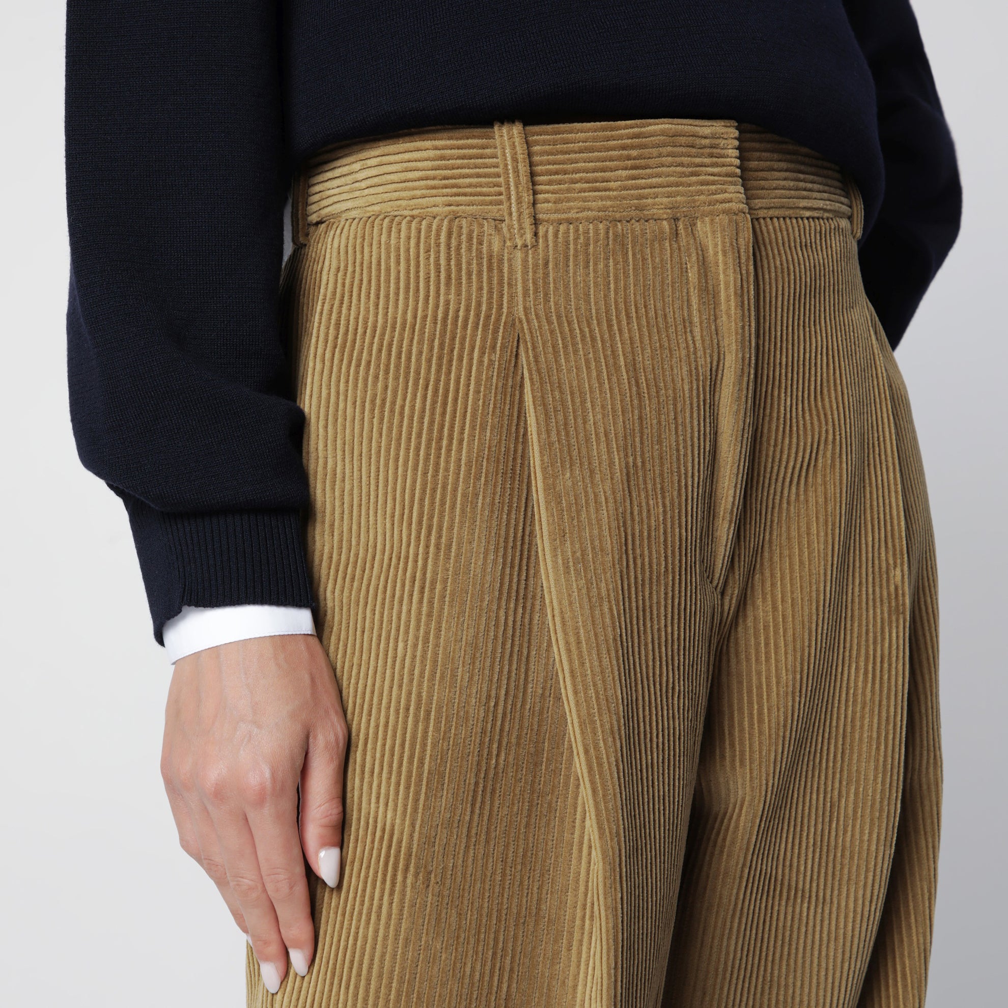 Beige Ted Corduroy Trousers