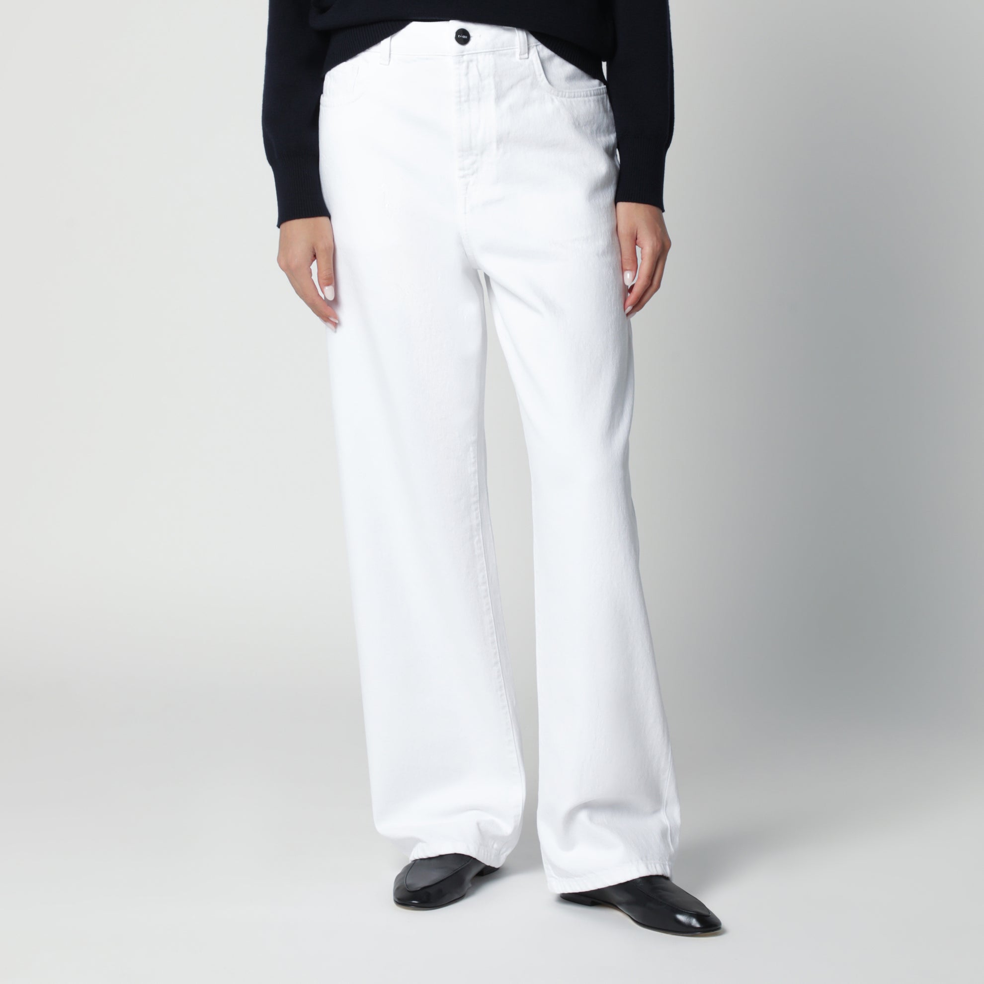 Bruun signature baggy jeans bianchi