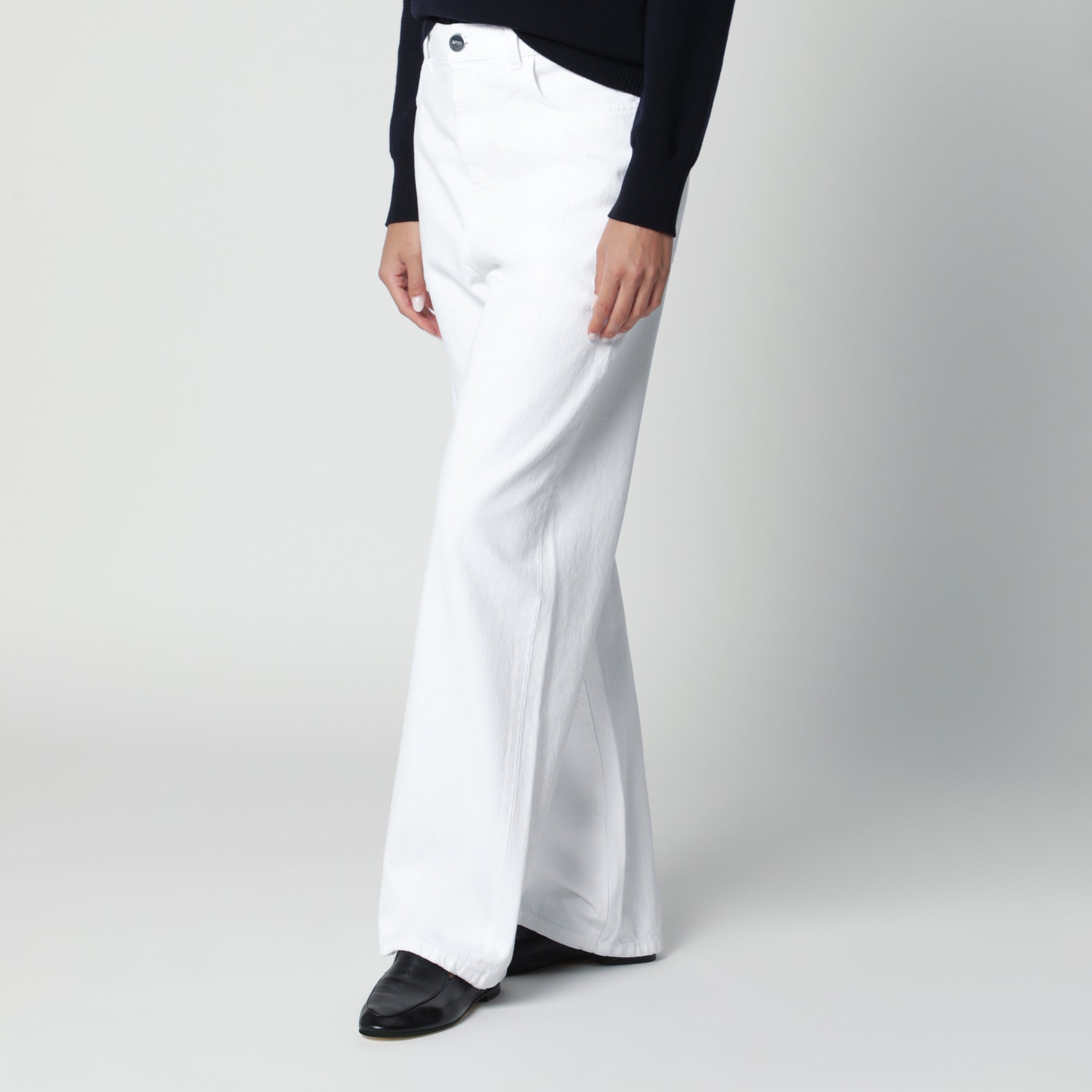 Bruun signature baggy jeans bianchi