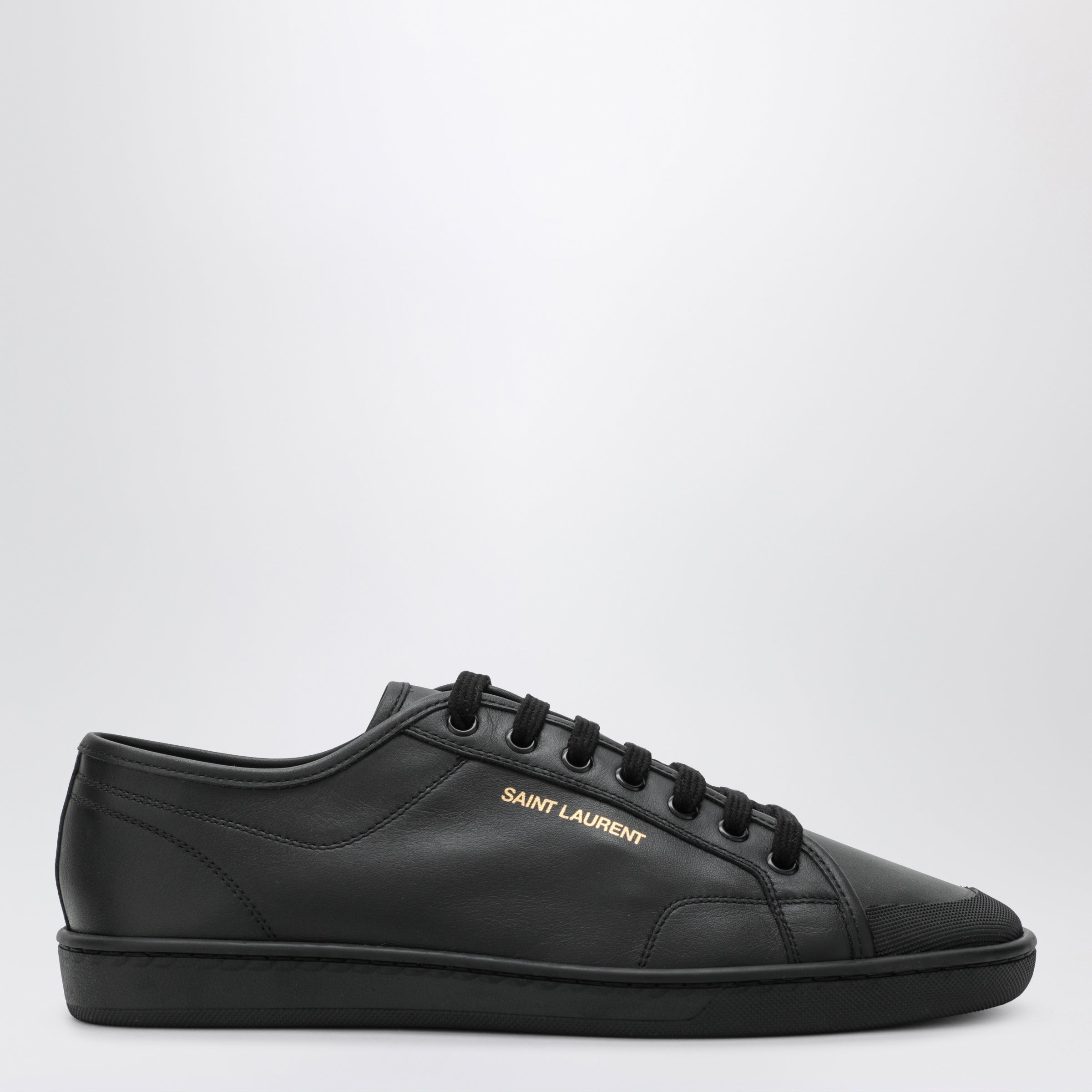 Saint Laurent Black GYM sneakers in smooth leather | TheDoubleF