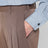 Pantalone marrone in misto lana