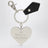 Portachiavi Mirror Heart Orb con cuore specchiato nero