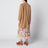 Braune lange Jacke aus Wildleder